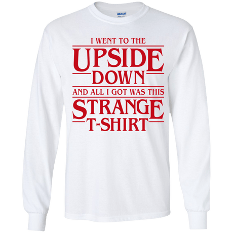 T-Shirts White / YS I Went to the Upside Down Youth Long Sleeve T-Shirt