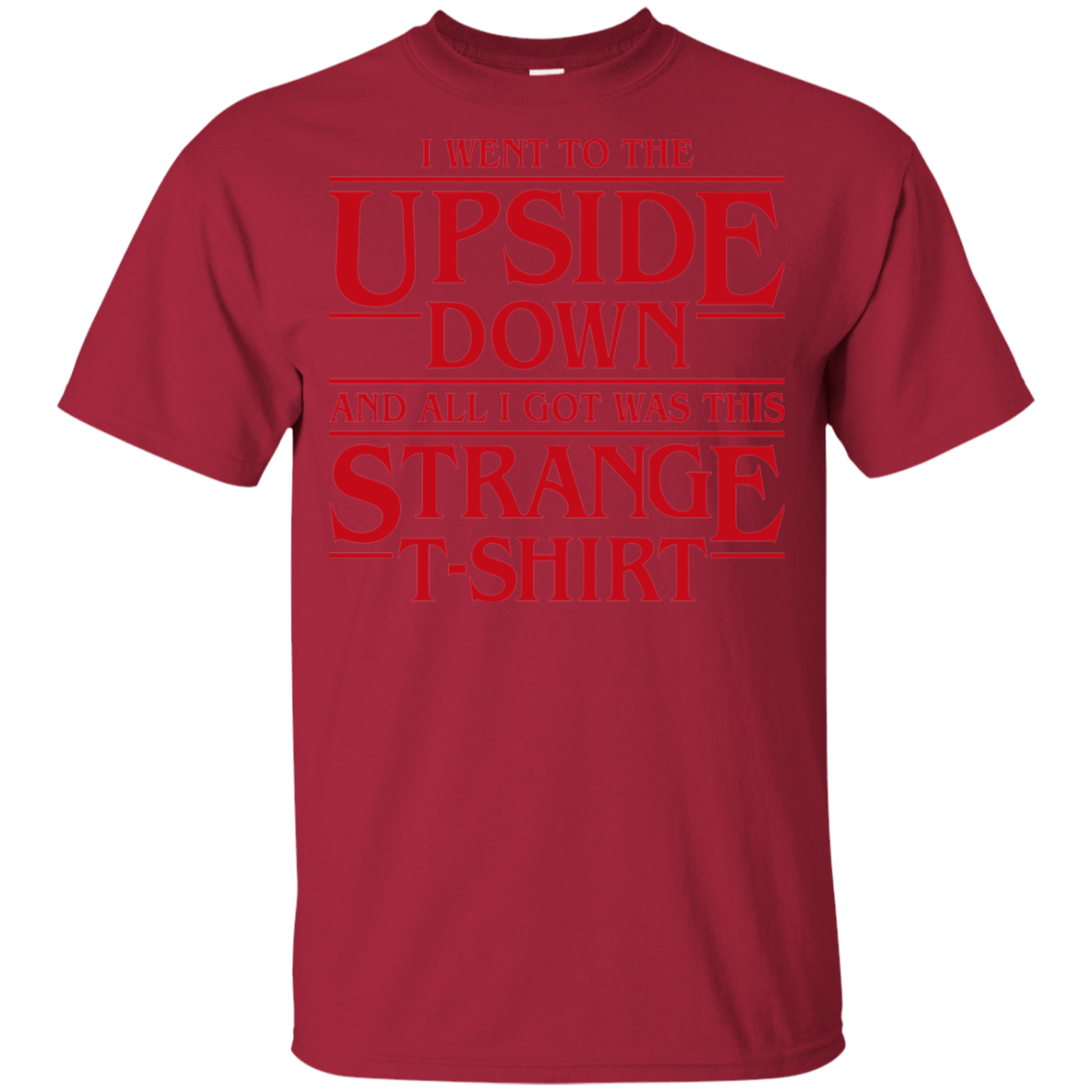 T-Shirts Cardinal / YXS I Went to the Upside Down Youth T-Shirt