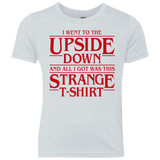 T-Shirts Heather White / YXS I Went to the Upside Down Youth Triblend T-Shirt