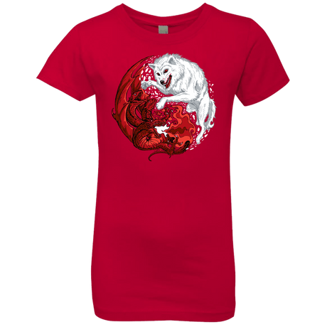 T-Shirts Red / YXS Ice and Fire Girls Premium T-Shirt