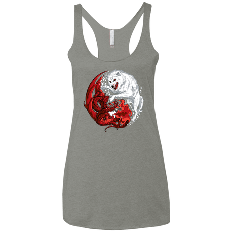 T-Shirts Venetian Grey / X-Small Ice and Fire Women's Triblend Racerback Tank