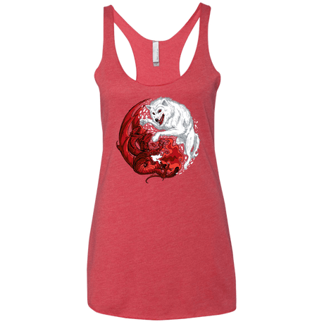 T-Shirts Vintage Red / X-Small Ice and Fire Women's Triblend Racerback Tank