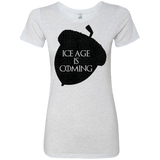 T-Shirts Heather White / Small Ice coming Women's Triblend T-Shirt