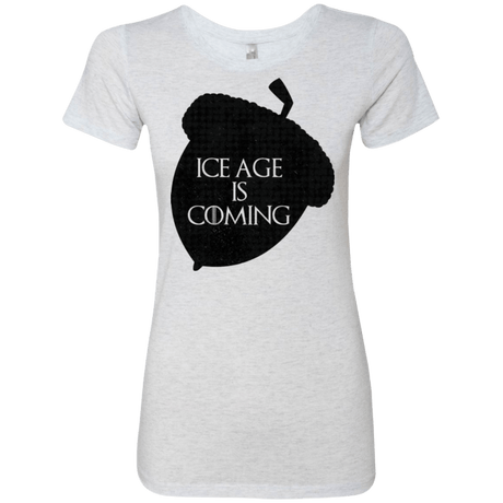 T-Shirts Heather White / Small Ice coming Women's Triblend T-Shirt