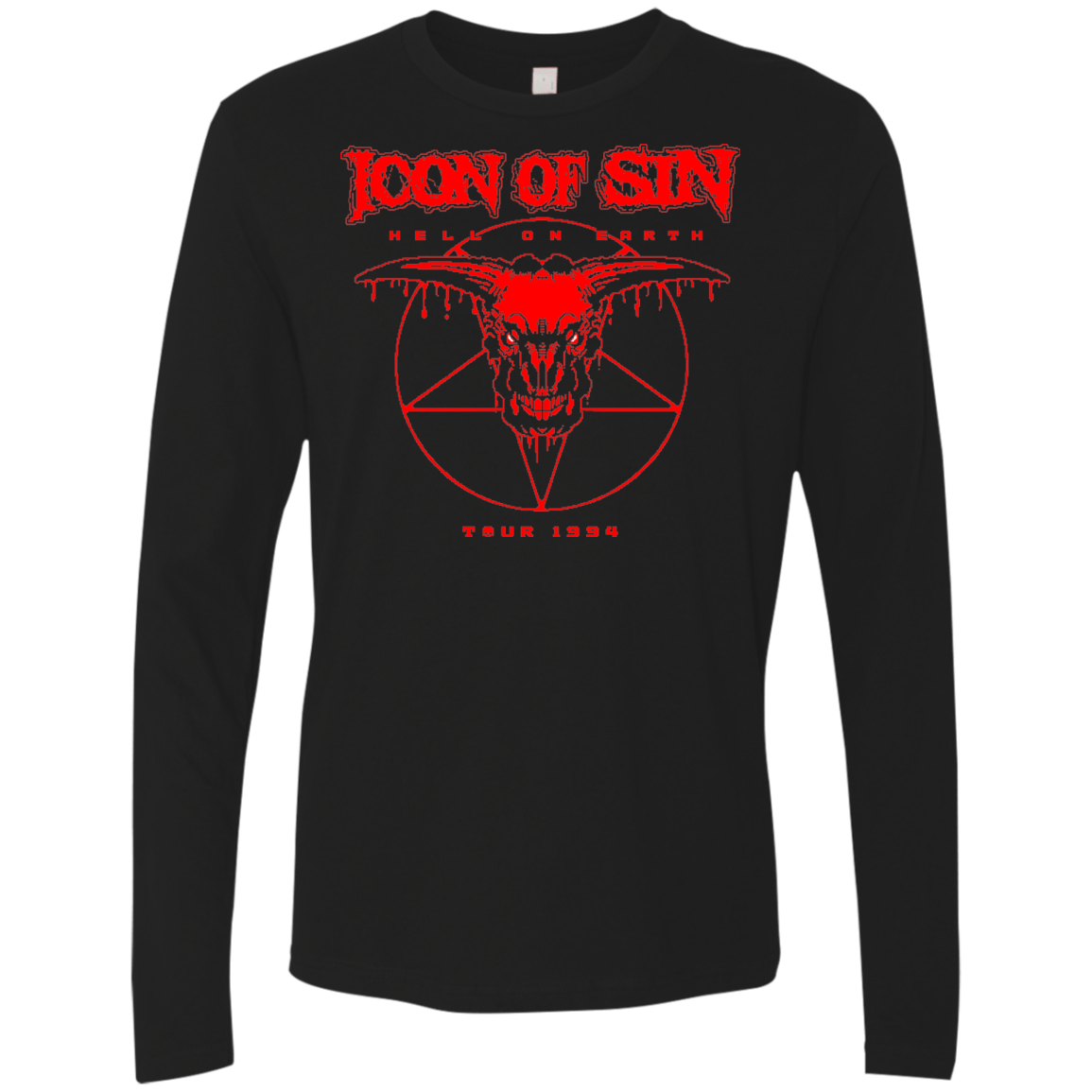 T-Shirts Black / Small Icon of Sin Men's Premium Long Sleeve