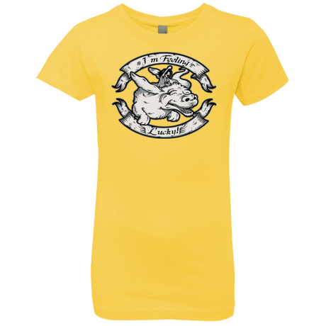 T-Shirts Vibrant Yellow / YXS IM FEELING LUCKY Girls Premium T-Shirt