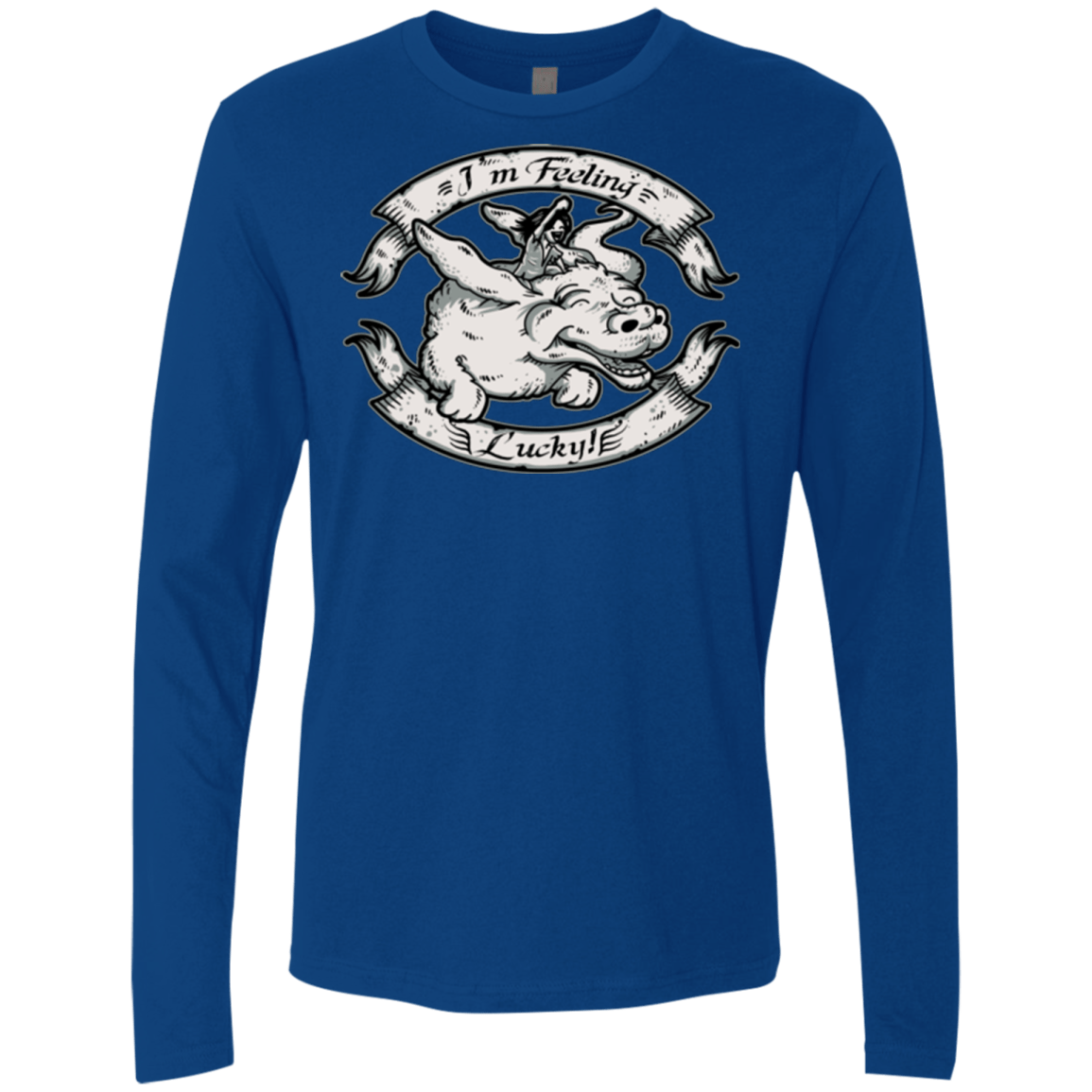 T-Shirts Royal / Small IM FEELING LUCKY Men's Premium Long Sleeve