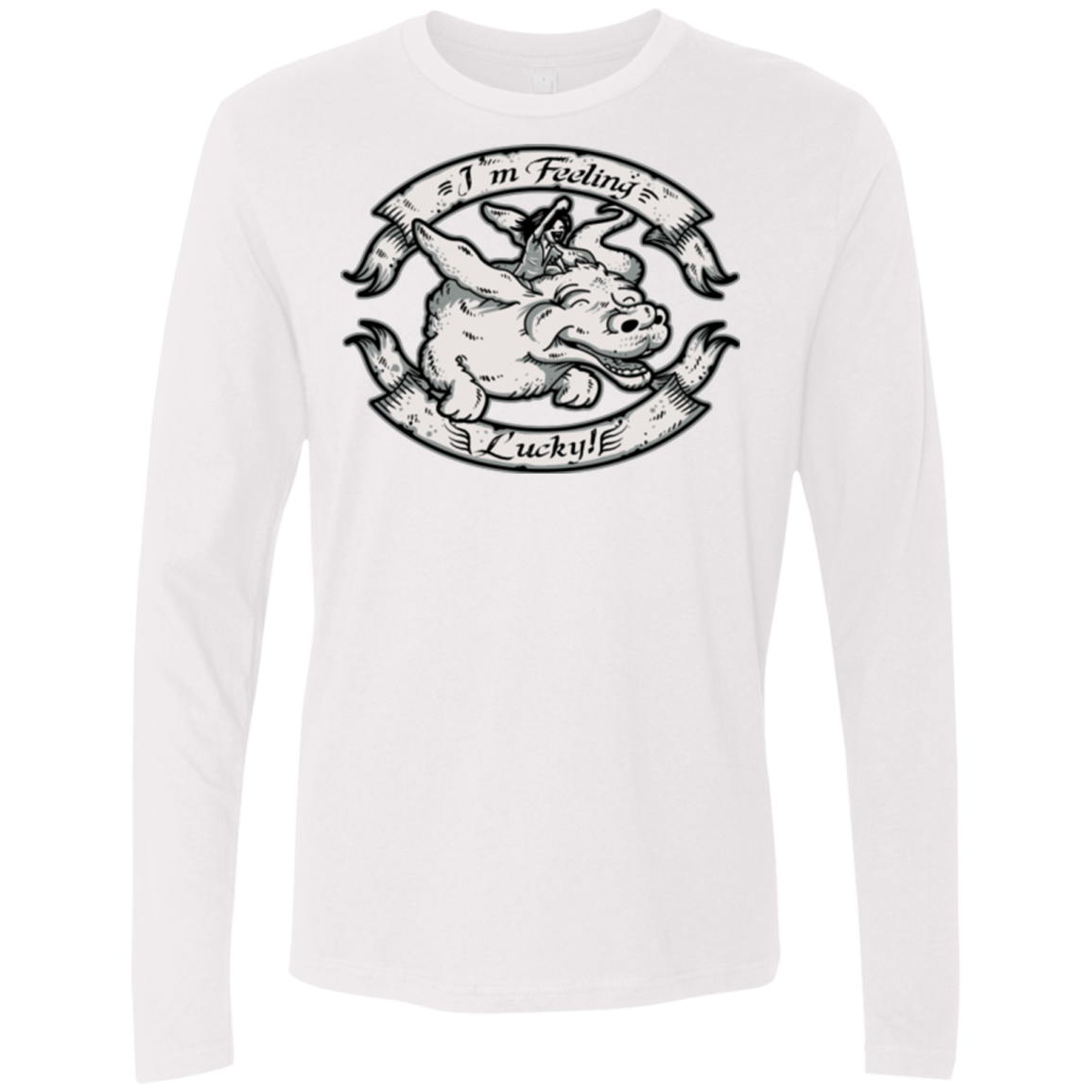 T-Shirts White / Small IM FEELING LUCKY Men's Premium Long Sleeve