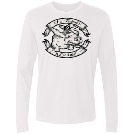 T-Shirts White / Small IM FEELING LUCKY Men's Premium Long Sleeve