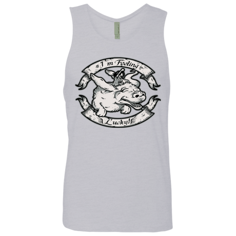 T-Shirts Heather Grey / Small IM FEELING LUCKY Men's Premium Tank Top