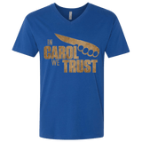 T-Shirts Royal / X-Small In Carol We Trust Men's Premium V-Neck