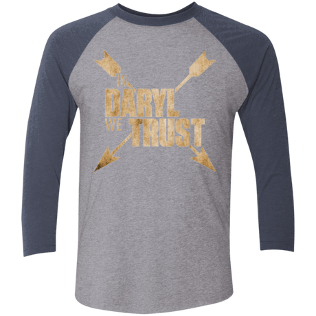 T-Shirts Premium Heather/ Vintage Navy / X-Small In Daryl We Trust Triblend 3/4 Sleeve