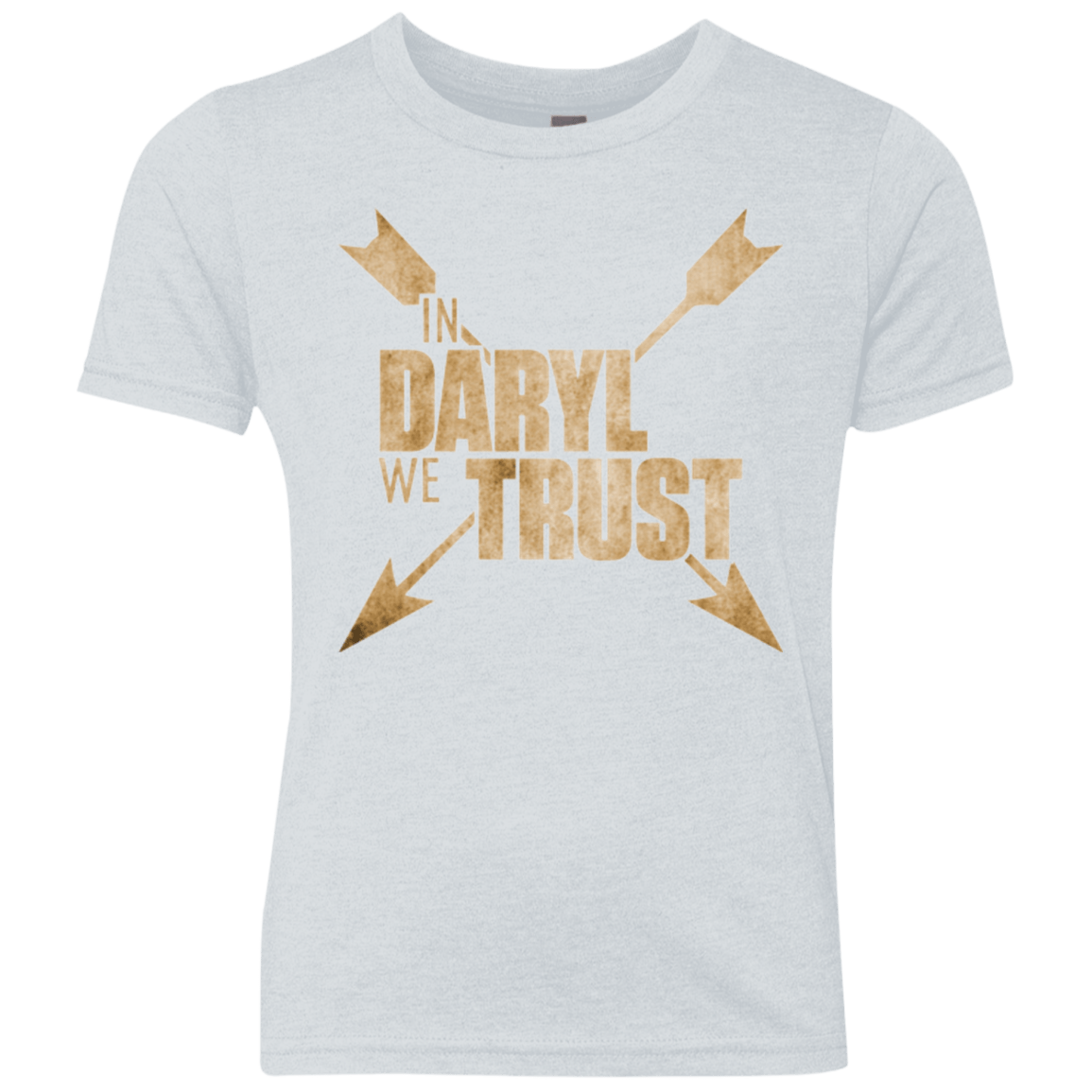 T-Shirts Heather White / YXS In Daryl We Trust Youth Triblend T-Shirt