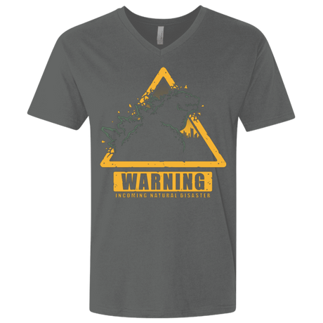 T-Shirts Heavy Metal / X-Small Incoming Natural Disaster Men's Premium V-Neck
