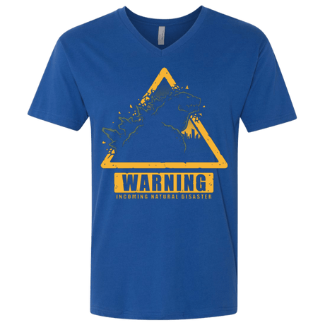 T-Shirts Royal / X-Small Incoming Natural Disaster Men's Premium V-Neck