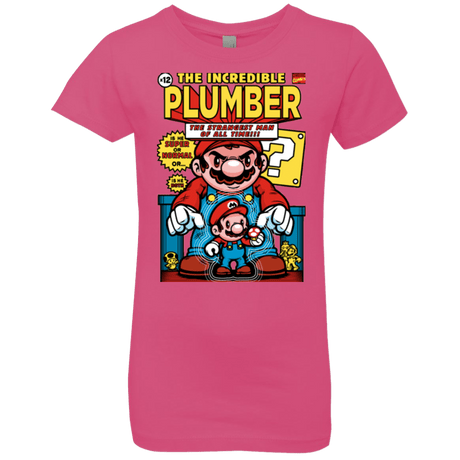 T-Shirts Hot Pink / YXS incredible PLUMBER Girls Premium T-Shirt