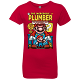 T-Shirts Red / YXS incredible PLUMBER Girls Premium T-Shirt
