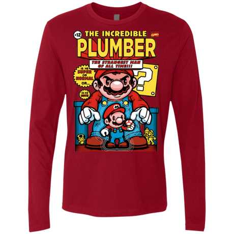 T-Shirts Cardinal / Small incredible PLUMBER Men's Premium Long Sleeve
