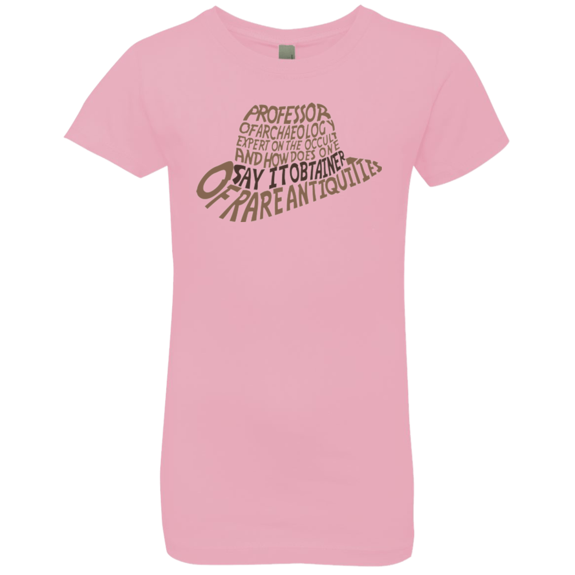 T-Shirts Light Pink / YXS Indiana hat Girls Premium T-Shirt