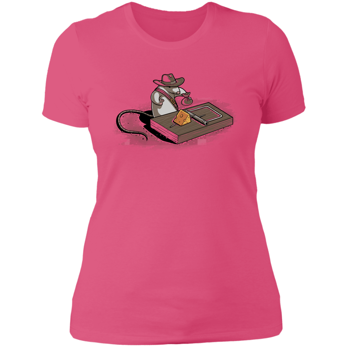T-Shirts Hot Pink / S Indiana Mouse Women's Premium T-Shirt
