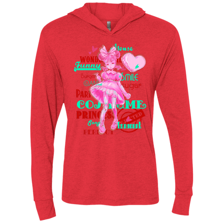 T-Shirts Vintage Red / X-Small Industry Triblend Long Sleeve Hoodie Tee