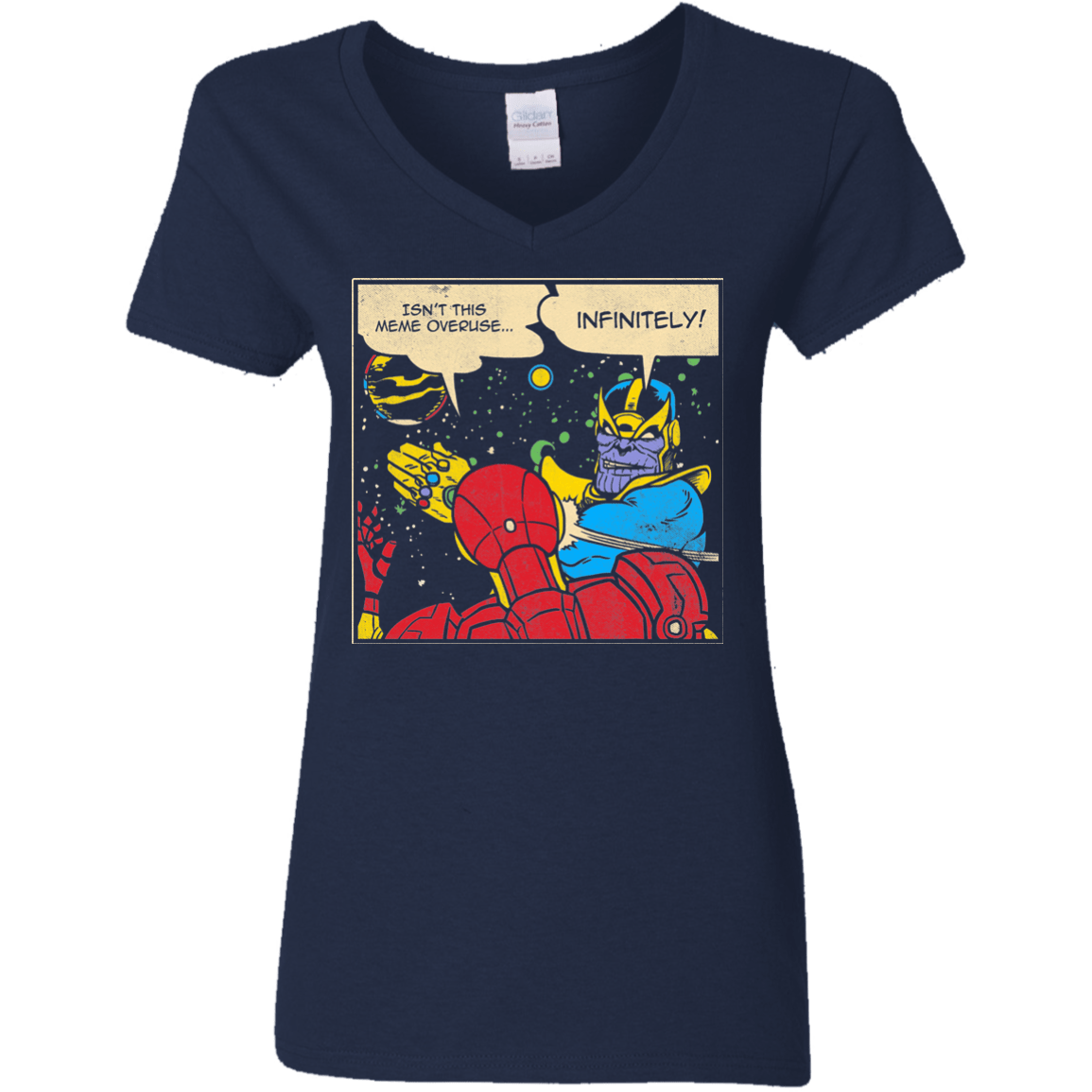 T-Shirts Navy / S INFINITE SLAPS Women's V-Neck T-Shirt