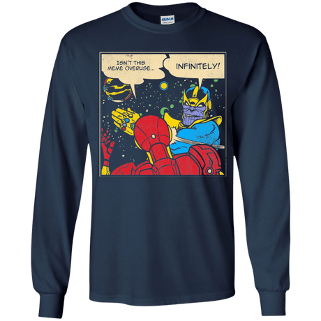 T-Shirts Navy / YS INFINITE SLAPS Youth Long Sleeve T-Shirt