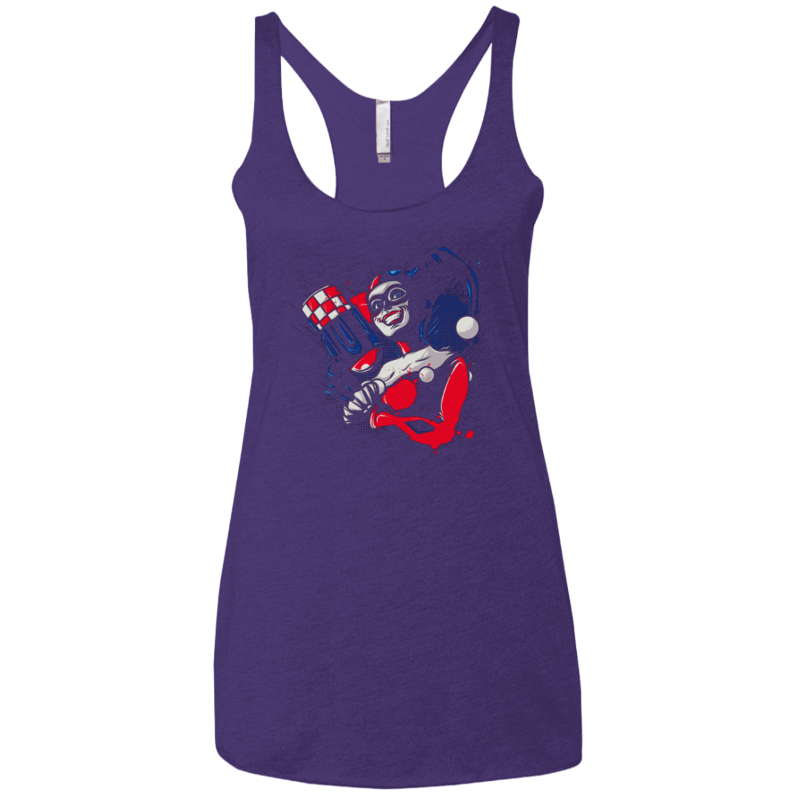 T-Shirts Purple / X-Small Insane Queen Women's Triblend Racerback Tank