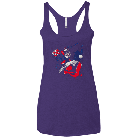 T-Shirts Purple / X-Small Insane Queen Women's Triblend Racerback Tank