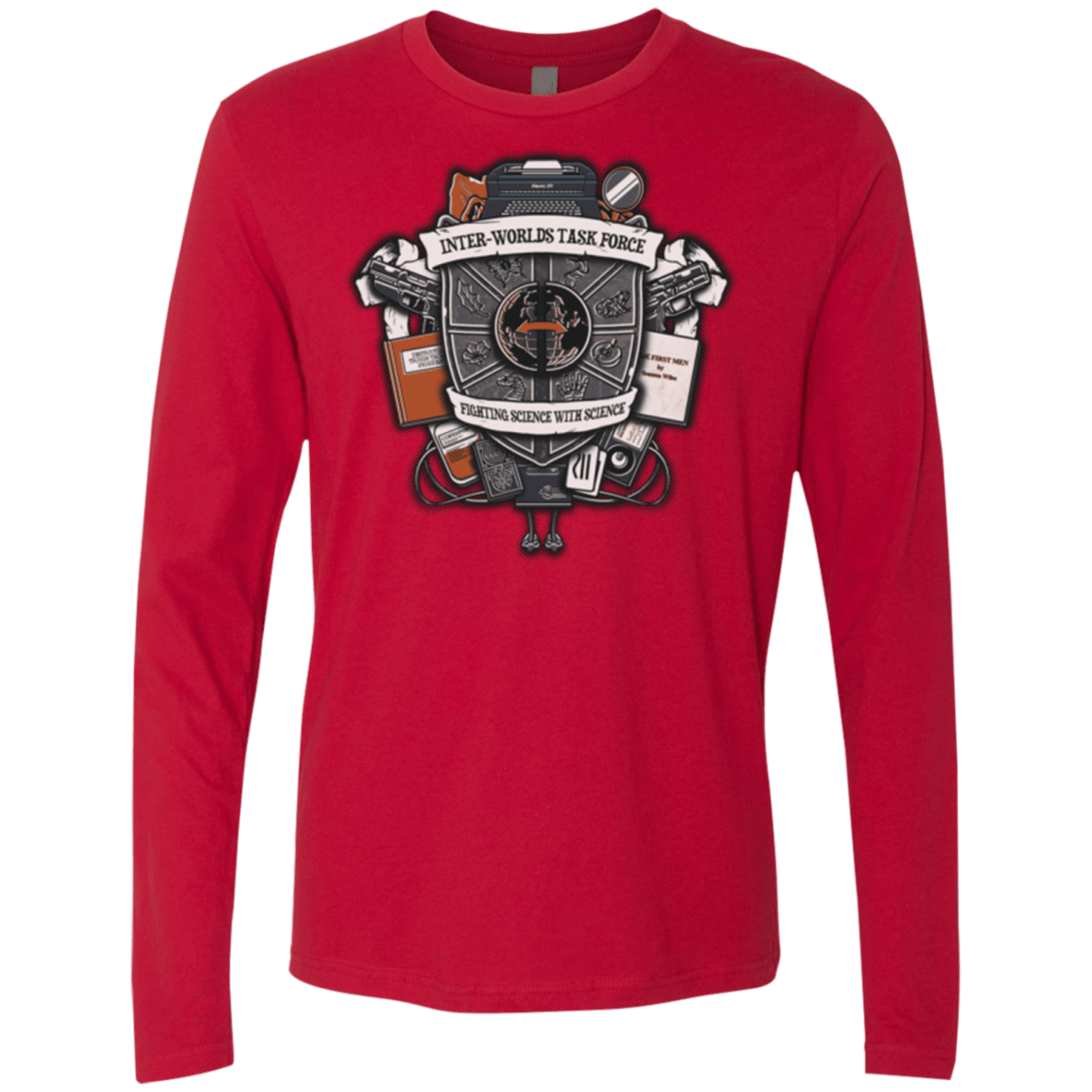 T-Shirts Red / Small Inter Worlds Task Force Men's Premium Long Sleeve