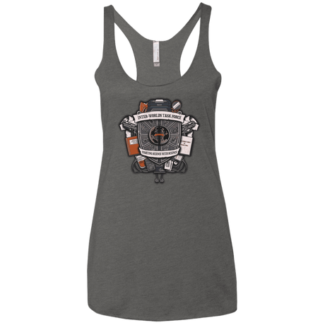 T-Shirts Premium Heather / X-Small Inter Worlds Task Force Women's Triblend Racerback Tank