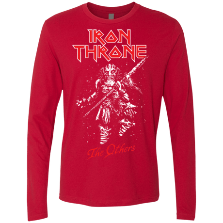 T-Shirts Red / Small Iron Throne Men's Premium Long Sleeve