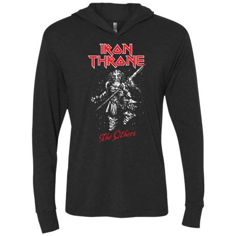 T-Shirts Vintage Black / X-Small Iron Throne Triblend Long Sleeve Hoodie Tee