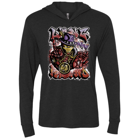 T-Shirts Vintage Black / X-Small Ironman Long Island Triblend Long Sleeve Hoodie Tee
