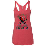 T-Shirts Vintage Red / X-Small ISENGARD FIGHTING URUKHAI Women's Triblend Racerback Tank