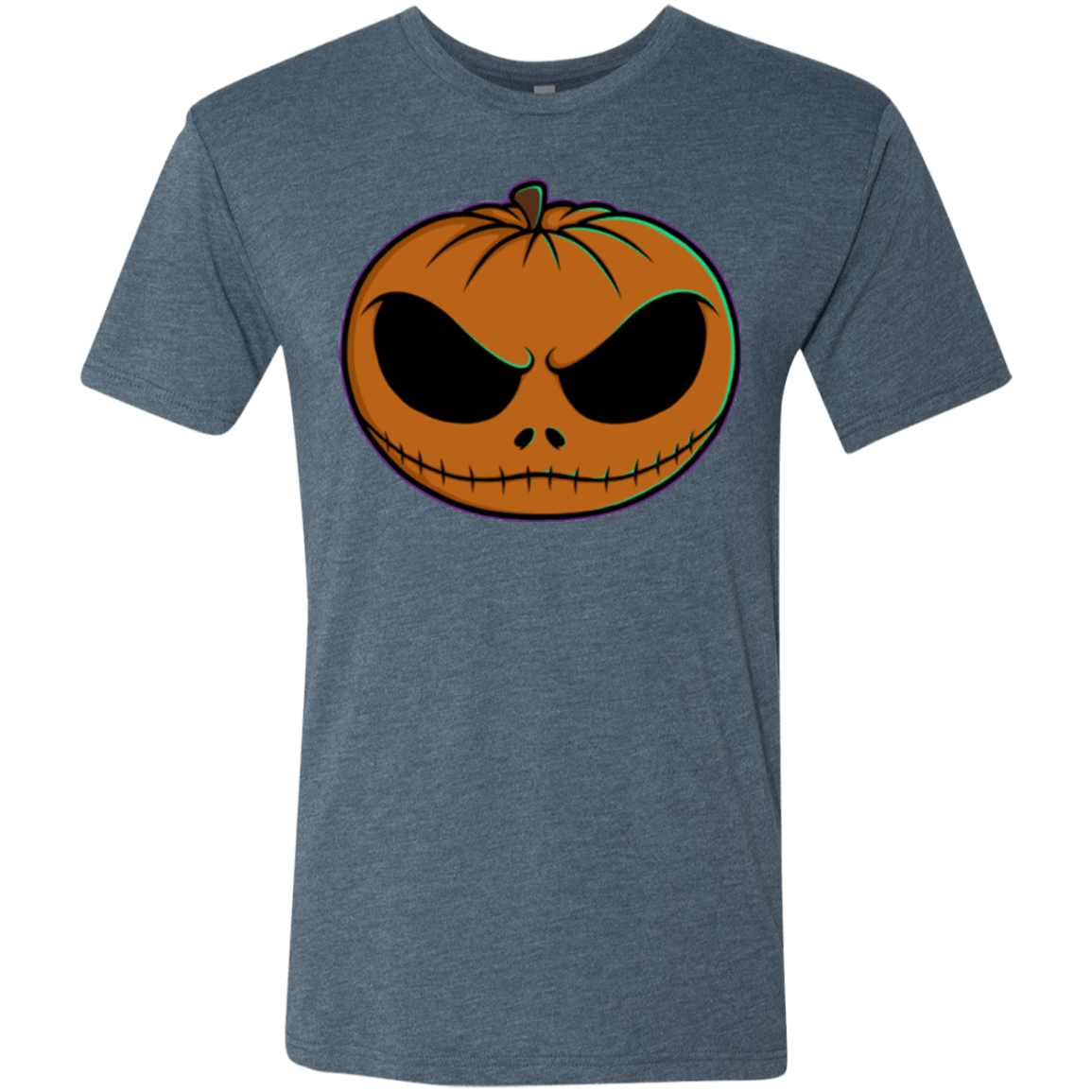 T-Shirts Indigo / Small Jack O Lantern Men's Triblend T-Shirt