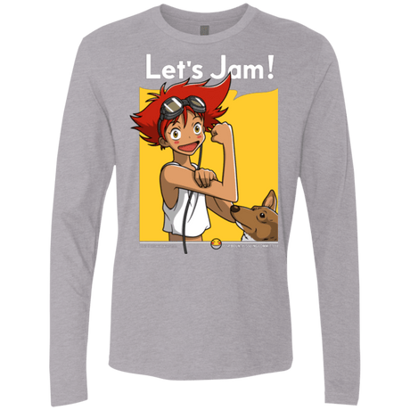 T-Shirts Heather Grey / Small JAMMING WITH EDWARD Men's Premium Long Sleeve