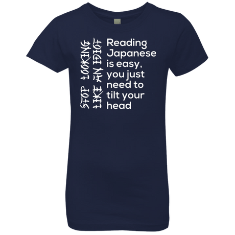 T-Shirts Midnight Navy / YXS Japanese Girls Premium T-Shirt