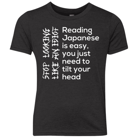 T-Shirts Vintage Black / YXS Japanese Youth Triblend T-Shirt