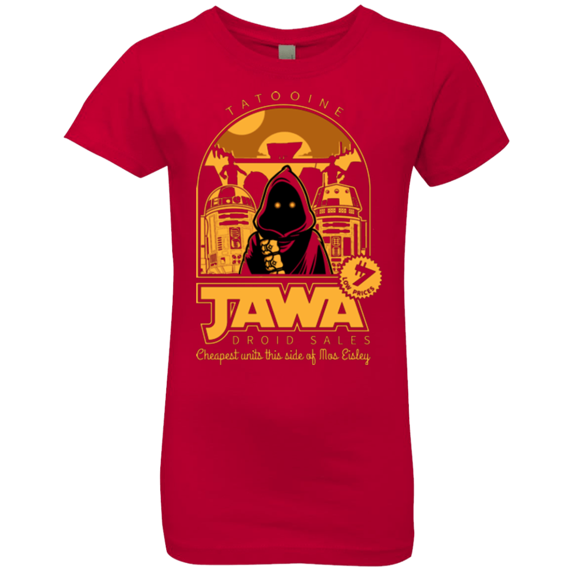 T-Shirts Red / YXS Jawa Droid Sales Girls Premium T-Shirt