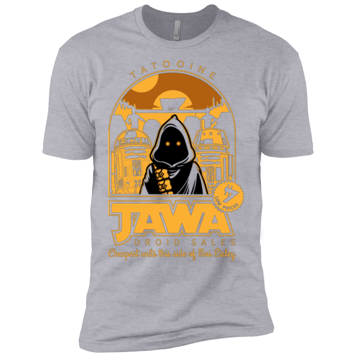 T-Shirts Heather Grey / X-Small Jawa Droid Sales Men's Premium T-Shirt