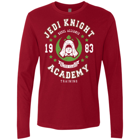 T-Shirts Cardinal / Small Jedi Knight Academy 83 Men's Premium Long Sleeve