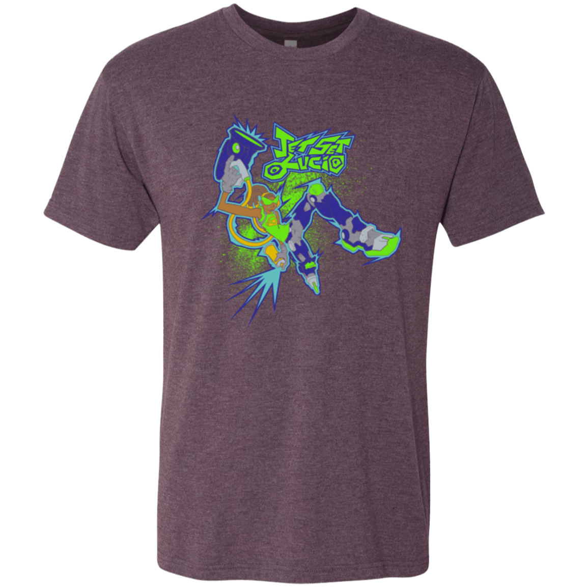 T-Shirts Vintage Purple / Small Jet Set Lucio Men's Triblend T-Shirt