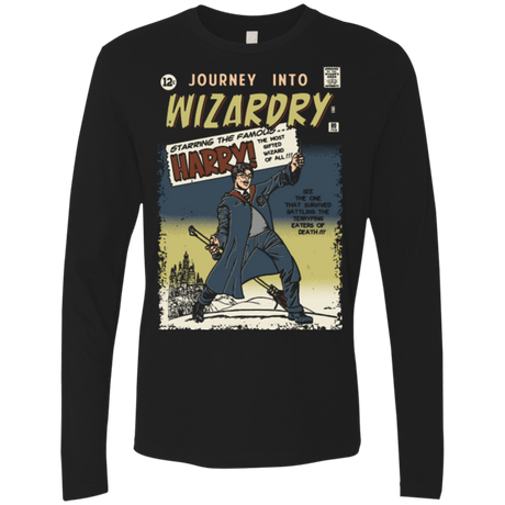 T-Shirts Black / Small Journey into Wizardry Men's Premium Long Sleeve