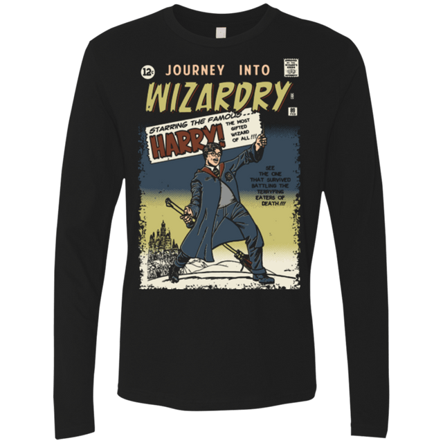 T-Shirts Black / Small Journey into Wizardry Men's Premium Long Sleeve