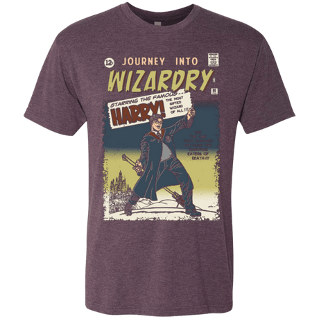 T-Shirts Vintage Purple / Small Journey into Wizardry Men's Triblend T-Shirt