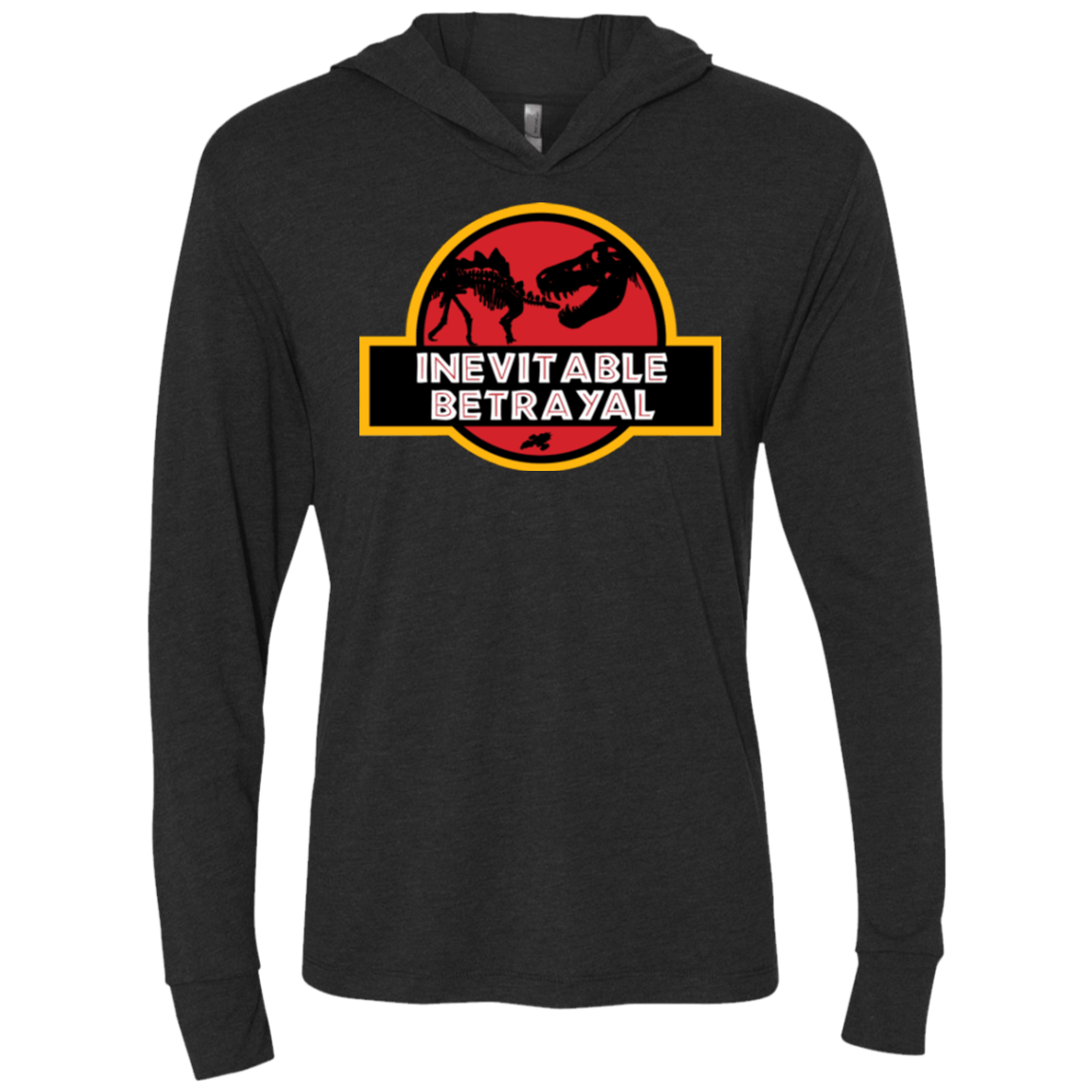 T-Shirts Vintage Black / X-Small JURASSIC BETRAYAL Triblend Long Sleeve Hoodie Tee