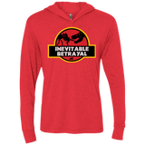 T-Shirts Vintage Red / X-Small JURASSIC BETRAYAL Triblend Long Sleeve Hoodie Tee