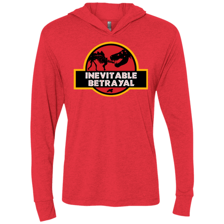 T-Shirts Vintage Red / X-Small JURASSIC BETRAYAL Triblend Long Sleeve Hoodie Tee