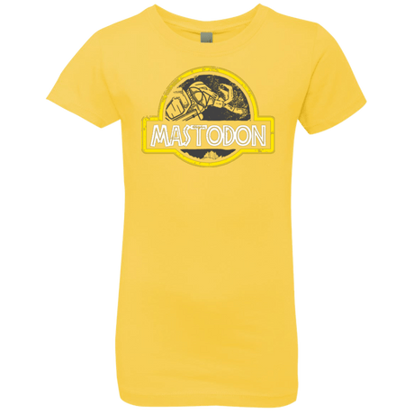 T-Shirts Vibrant Yellow / YXS Jurassic Power Black Girls Premium T-Shirt